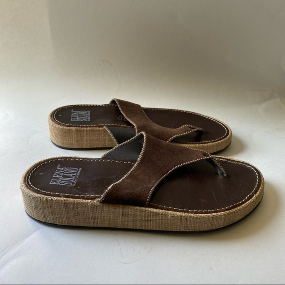 Elena Solano Shoes Womens Sandals Size 9 Slip On